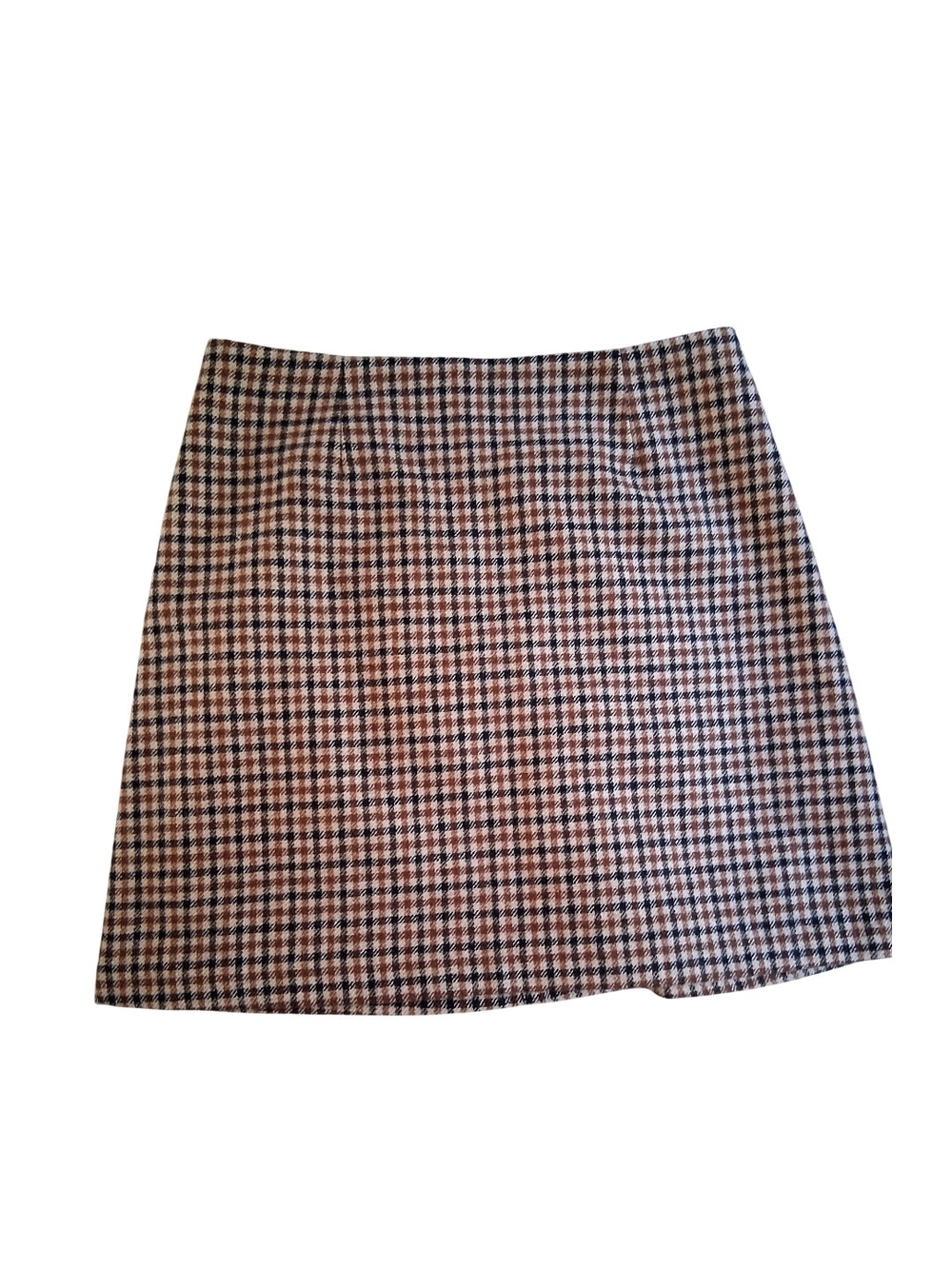 ASTR Houndstooth Mini Skirt in Black and Brown XS/NWT/Lined